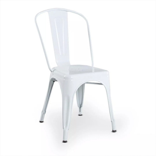 Silla De Comedor Tolix Interior Exterior Color Negro