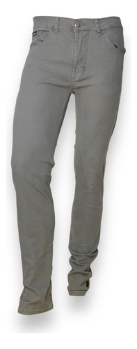 Jeans Pantalon Hombre Dufour Gris Corte Clasico Slim