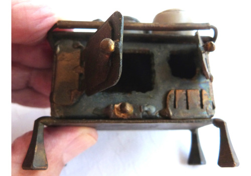 Monijor62-antiguo Coleccion Miniatura Cocina Estufa Hierro (Usado)