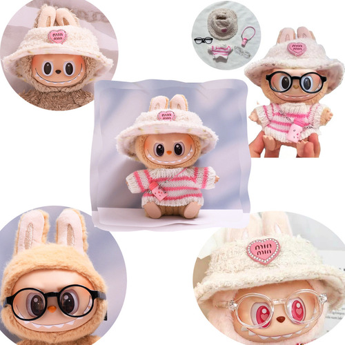 Juego De 5 Piezas De Ropa Labubu Felpa Para Traje Labubu, Labubu Ropa, Ropa Para Labubu, Ropa Para Labubus,ropa Labubu Felpa For Traje Labuburopa Y Accesorios Para Labubu De Tasty Macaron,ropa De Muñe
