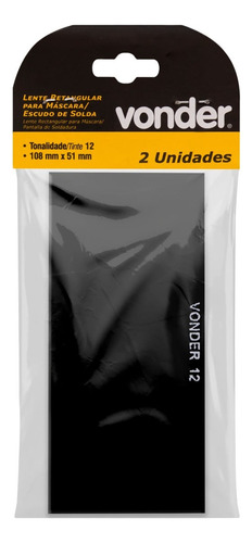 Lente Retangular Verde 108 Mm X 51 Mm Ton 12 Vonder Verde