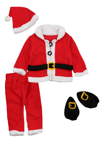 Traje De Santa Claus Ropa De Papa Noél Para Bebés 9