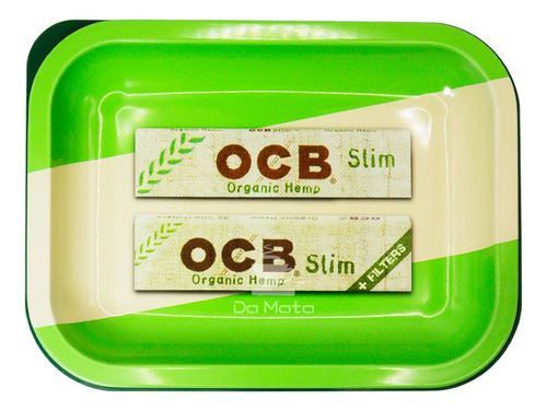 Bandeja Ocb C/ Tampa Slim Organic - Tabacaria Da Mata