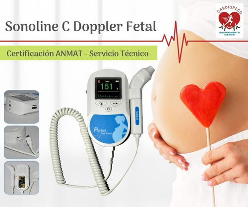 Doppler Fetal De Bolsillo Sonoline C Para Mamá - Cardiopeco