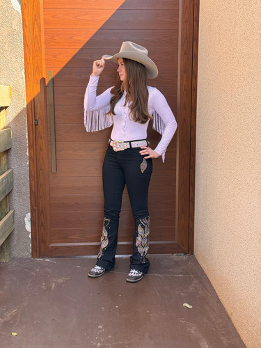 Body Country West C. Feminino Eletrohorse Com Franja.