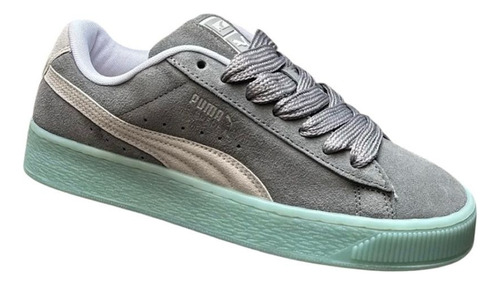 Zapatillas Suede Xl Gris Oscuro