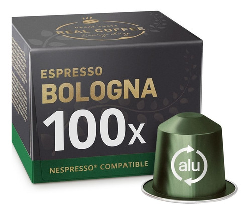 100 Cápsulas Realcoffee® Bologna, Compatibles Con Nespresso