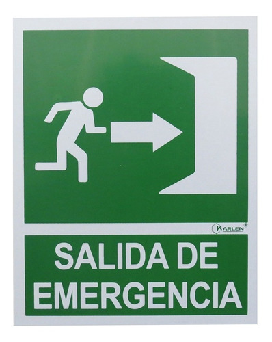 Señalamiento De Seguridad Salida De Emergencia Izquierda