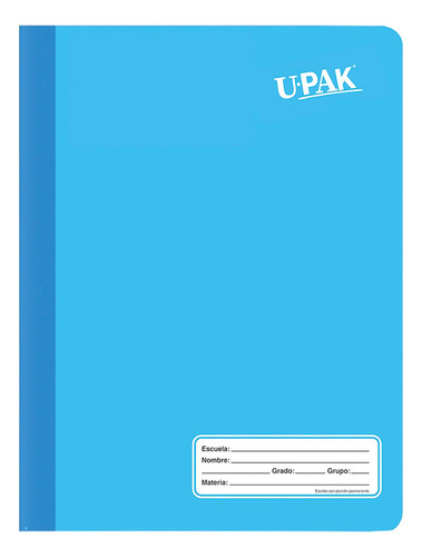 Cuaderno UPAK Cosido Profesional 100 hojas cuadro grande pack x 6 20.2cm x 26.2cm colores color varios