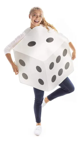 Disfraz De Halloween De Dados De Seis Caras: Atuendo D6 Para