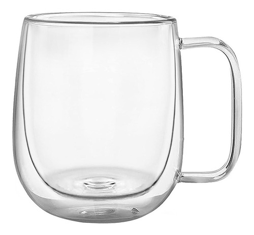 Imagen 9 de 10 de Taza Doble Vidrio 250 Cc Con Aza Agua Cafe Infusiones