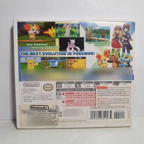 Juego Nintendo 3ds Pokemon X - Fisico (Usado)
