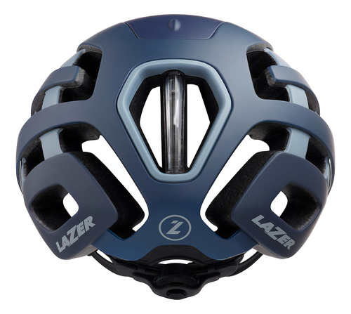 Casco Bicicleta Ruta Lazer Century Inmold Luz Led Color Azul Mate Gris Talle M