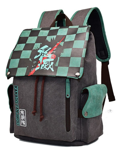 Mochilas Japonesas De Anime Lona Estampado 3d Para Portátile Color Diseño De La Tela
