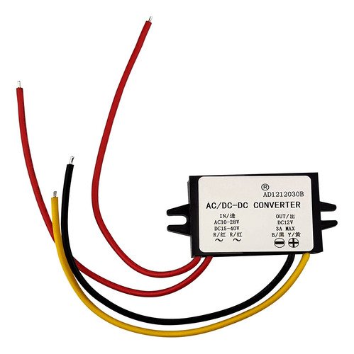 Convertidor Ac A Dc Flylin 12 V 3a Step Down Fuente De Alime