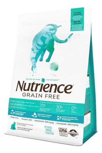 Nutrience Grain Free Indoor Gato 2,5 Kg