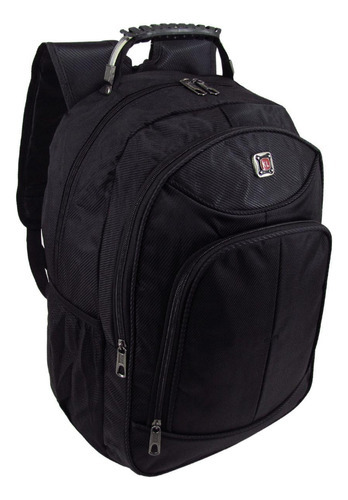 Mochila Kl Masculina Executiva Preta Notebook Cabo De Aço