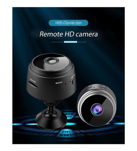 Wifi Spy Spy Cámara Oculta Con Batería Discreta Color Preto
