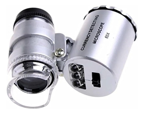 Goliton® Mini Microscopio Bolsillo 60x Lupa De Mano Joyero L
