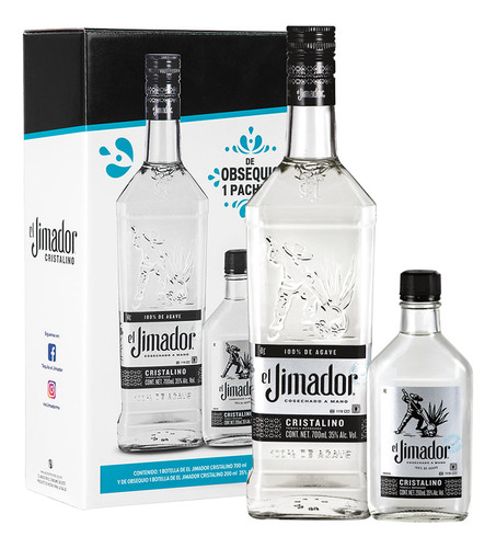 Tequila Cristalino Rep.100% Jimador 700ml