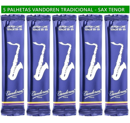Cx De Palhetas Vandoren Tradicional Sax Tenor 1,5