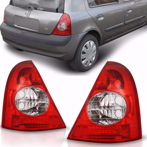 Lanterna Traseira Clio 2003-2012 Cristal | Alta Qualidade