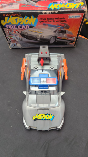 Carro Jaspion (fire Car) Prateado (Usado)