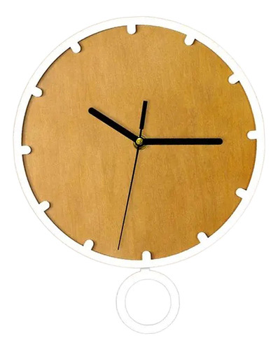 Reloj De Pared Con Reloj De Péndulo Decorativo Marrón