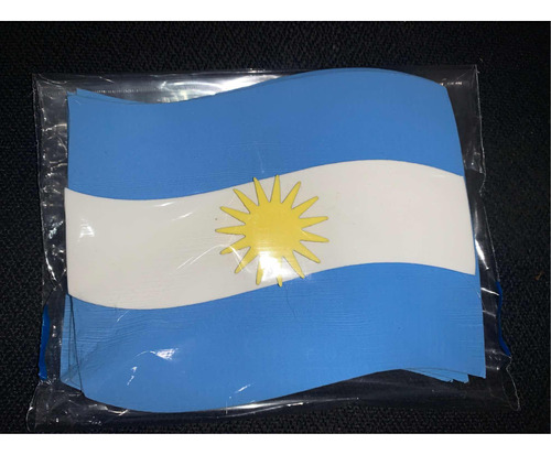 Pack X4 Aplique De Bandera Argentina 13 X 17 Cm De Goma Eva