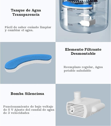 2l Bebedero For Gato,adecuado For Gatos, Perros Y