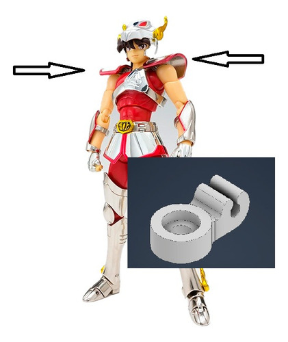 Pégasus V1 Garra Ombreira R L Seiya - Mão De Lego Cloth Myth