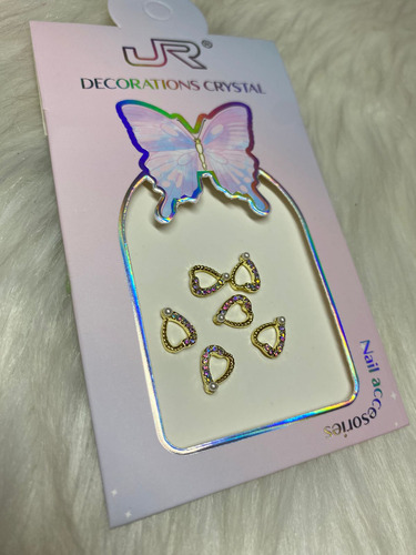Dijes De Corazon Para Decoración De Uñas