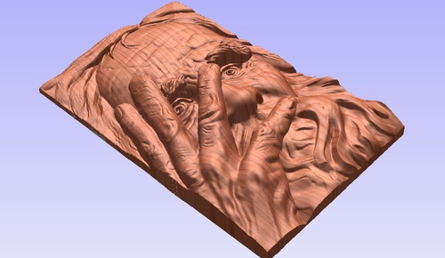 Arquivo Stl Cnc Router Rosto São Pedro Artcam Aspire 3d