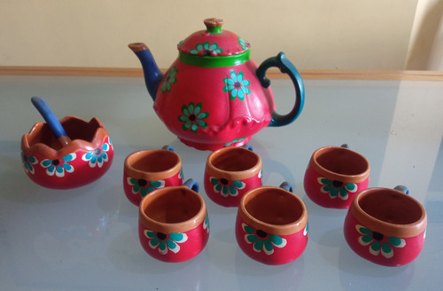 Juegos De Café En Cerámica, Artesanía Merideña, 12 Tazas (Usado)