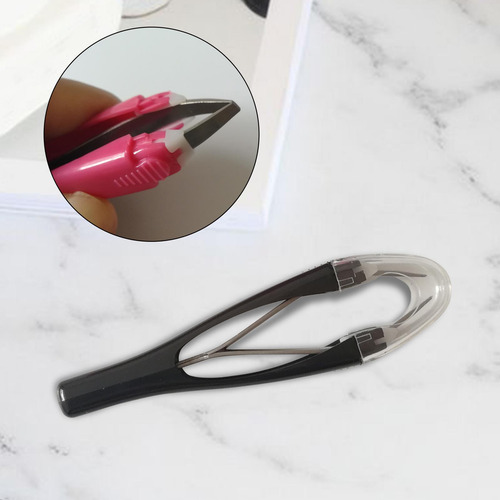 5 Pinzas Para Cejas Inclinadas Clip De Eliminación De Negro