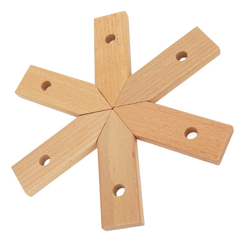 Alfombrilla De Madera Para Acampar, Resistente Al Calor, 2 U