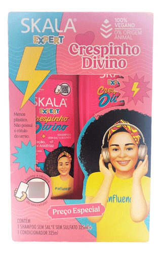 Shampoo + Condicionador Skala Crespinho Sem Sufato 325ml