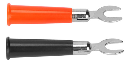 Banana U Fork Spade Plug 20 Unidades Y Vermelho Preto 19a Bo