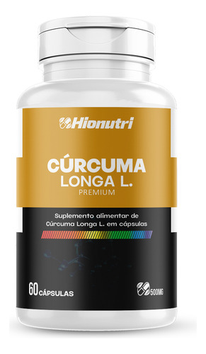 Curcuma Longa L. Premium Hionutri 60 Caps 500 Mg