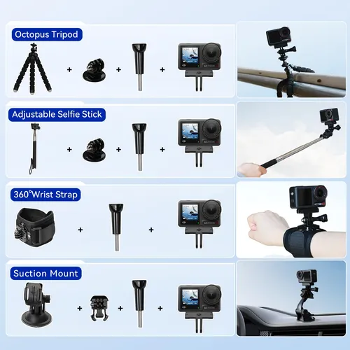 Cámara De Acción Dji Osmo Action 4 Con Kit De Accesorios De