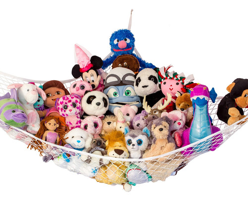 Almacenamiento Para Animales De Peluche Stuffie Party Hammoc Blanco