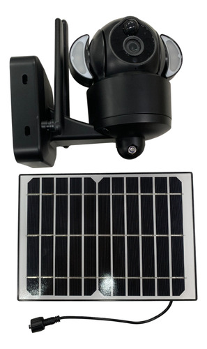 Câmera Ip Solar Tuya 3mp Vigilância Wi-fi Externa C/ Bateria Preto