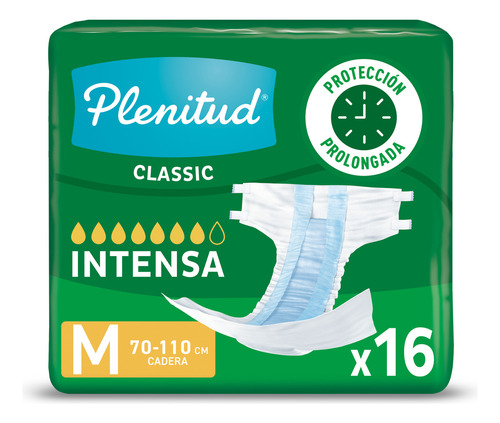 Plenitud Classic pañal M 16 unidades