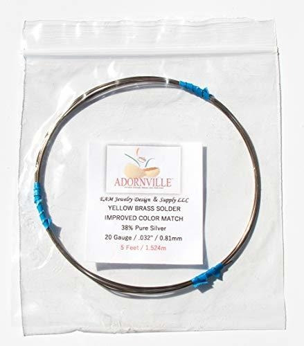 Alambre - Adornville Yellow Brass Wire Solder Improved Color