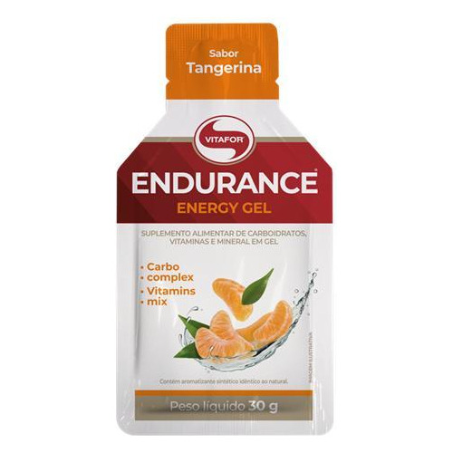 Kit 3x: Endurance Energy Carbo Em Gel Tangerina Vitafor 30g