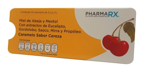 Imagen 4 de 6 de Caramelos Cereza, De Miel De Abeja Y Mentol, Caja Con 12 Pz