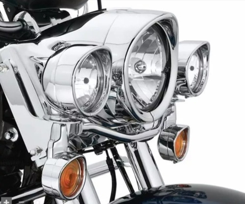 Bisel Cromo Para Faro 7 PuLG C/ Visera Para Harley Davidson