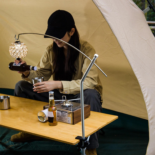 Camping Lantern Stand Pleged Post Hanger Para Pescar