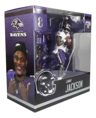 Figura Mcfarlane Legacy NFL Ravens de Lamar Jackson F22