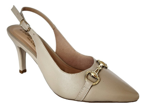 Sapato Feminino Slingback Scarpin Salto Alto Estilo Moda